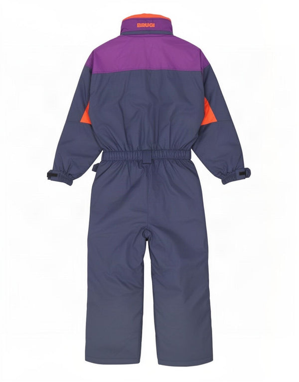 Brugi Ski Jumpsuit med hætte til mænd UK 42 Stor blå farveblok polyamid