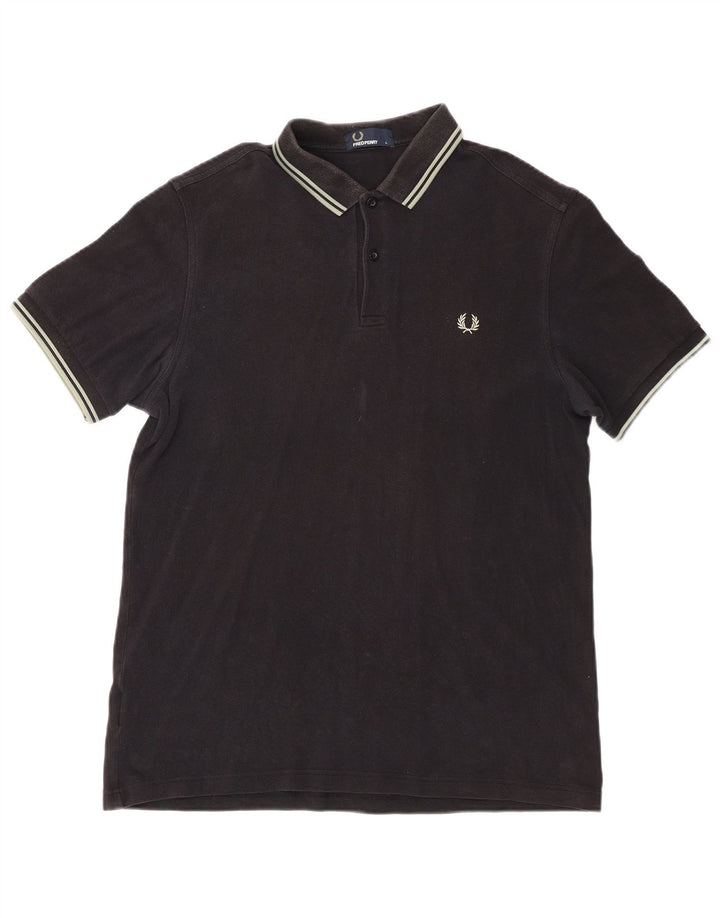 Fred Perry Herre poloshirt Stor sort bomuld