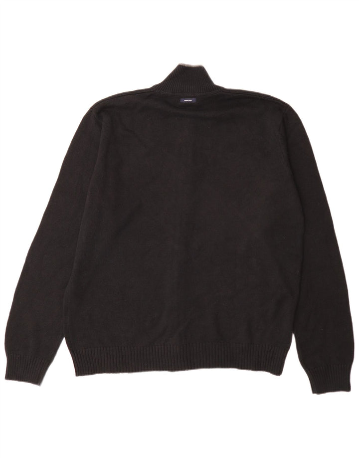 Nautica Herre Cardigan Sweater Stor Marineblå Bomuld