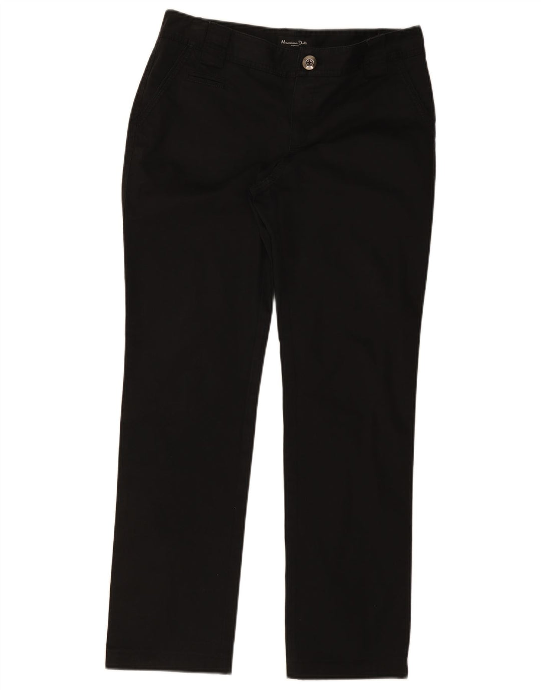 Massimo Dutti Dame Lige Chinobukser EU 40 Medium W30 L30 Sort