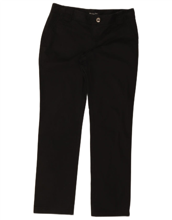 Massimo Dutti Dame Lige Chinobukser EU 40 Medium W30 L30 Sort