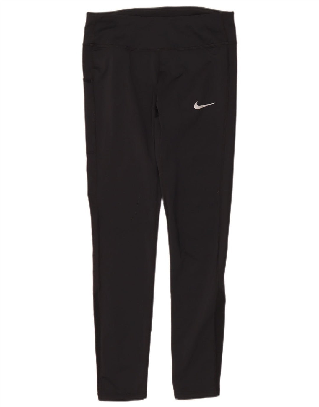 Nike Dame Dri Fit Leggings UK 10 Small Black Polyester
