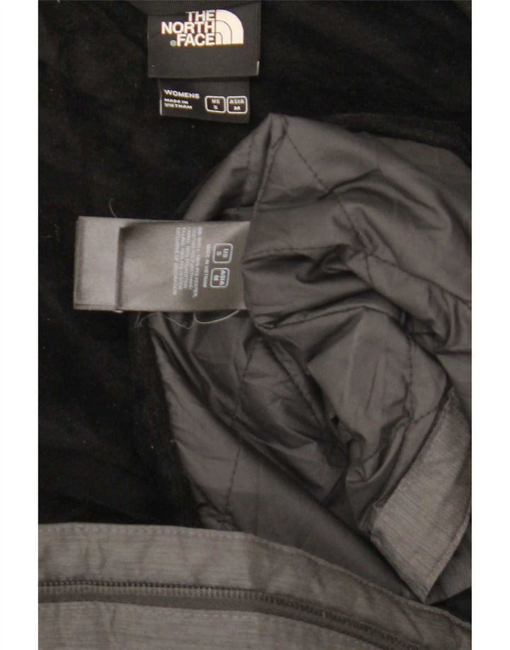 The North Face vindjakkejakke med hætte til kvinder UK 14 mellemgrå polyester