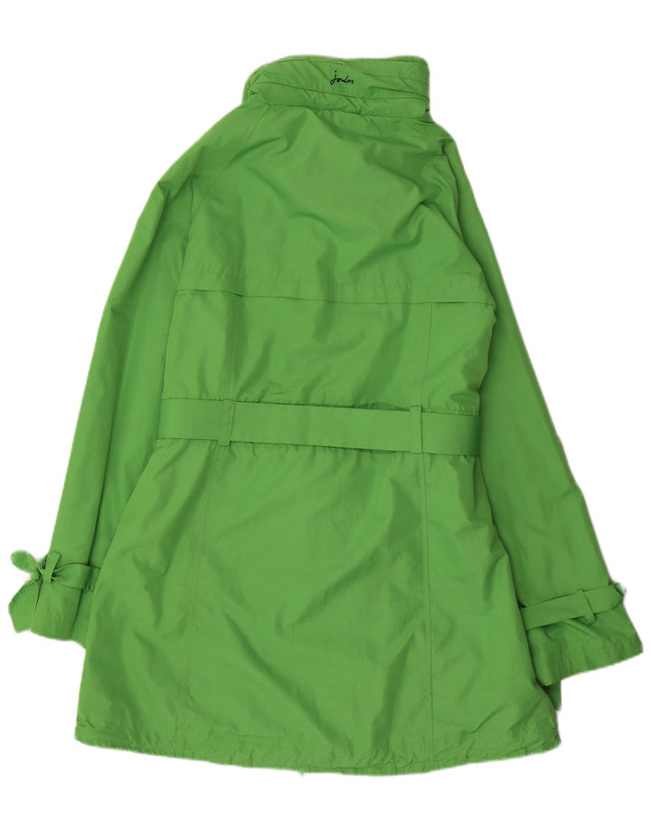 Joules Womens Trench Coat UK 14 Large Green Polyester