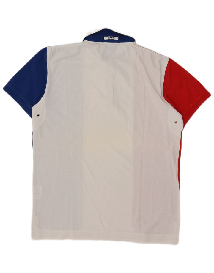 Gant Polo Shirt til mænd XL Flerfarvet Colourblock Bomuld