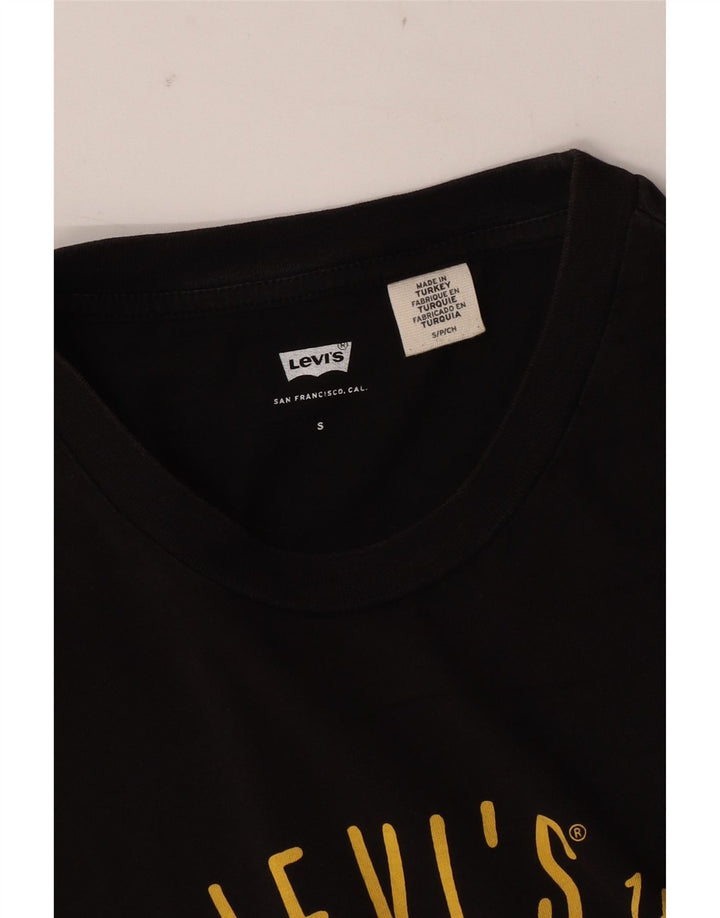 Levi's Herre San Francisco Grafisk T-Shirt Top Lille Sort