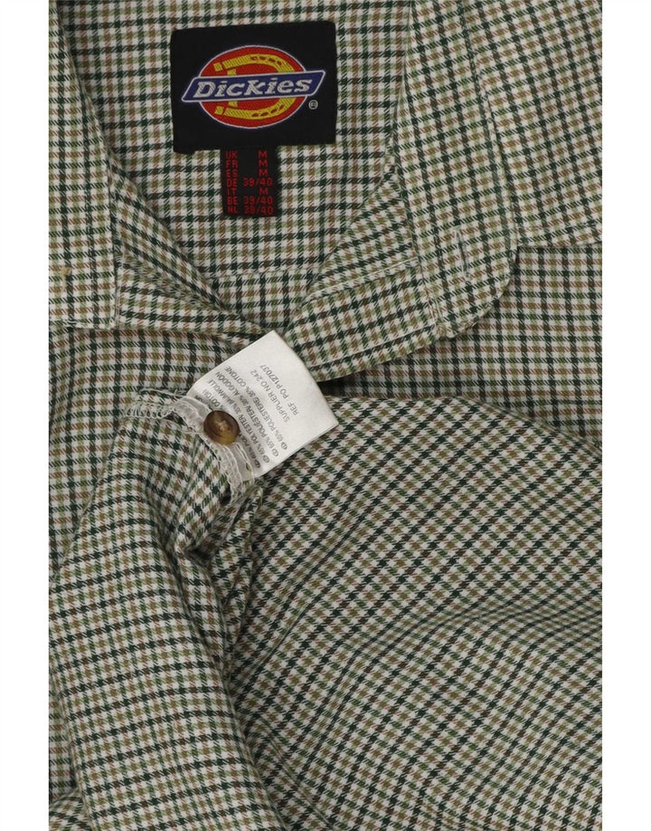 Dickies Herreskjorte Medium Green Houndstooth Polyester