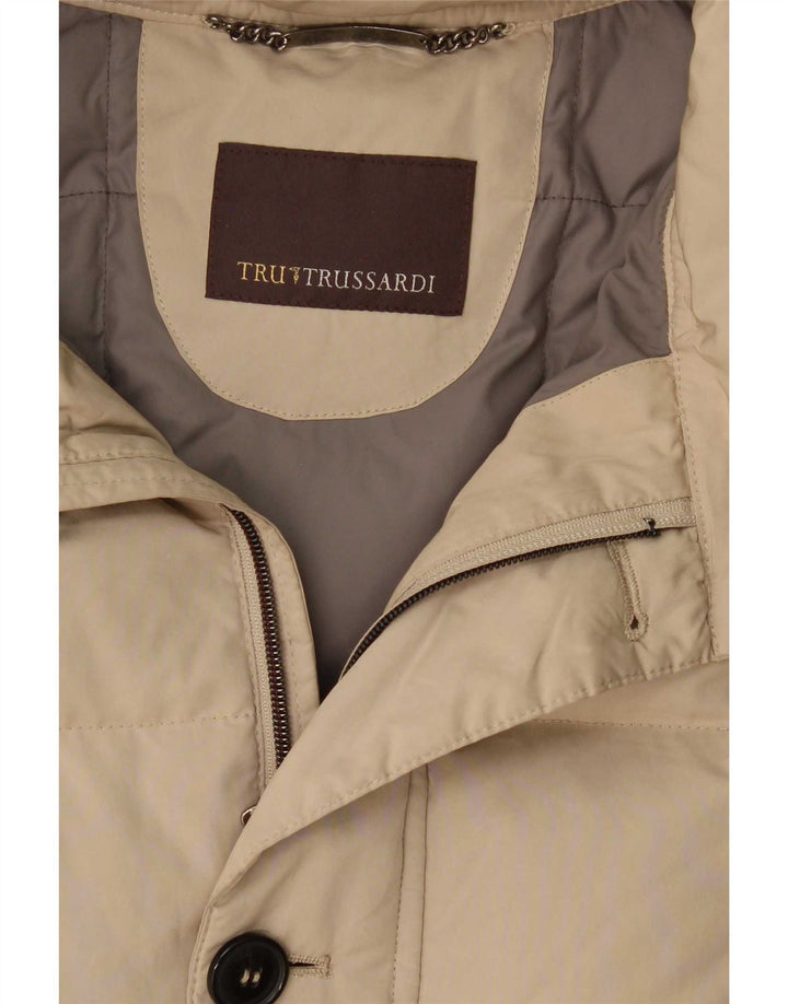 Trussardi Polstret Herrejakke UK 38 Medium Beige Polyamid