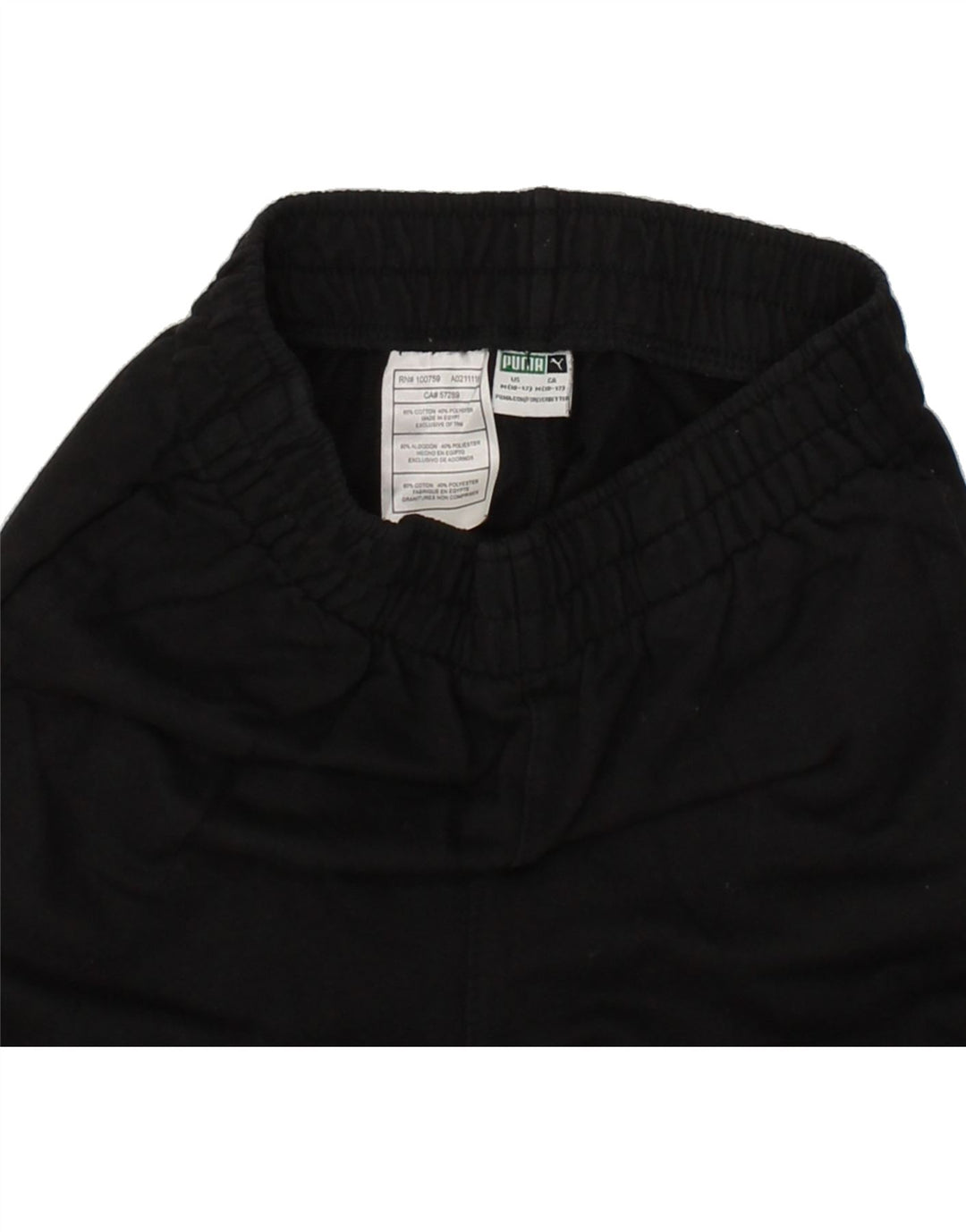 PUMA Boys Graphic Tracksuit Trousers Joggers 10-11 Years Medium Black Vintage Puma and Second-Hand Puma from Messina Hembry 