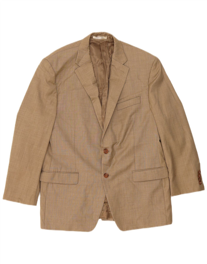 Ralph Lauren Herre 2-knaps blazerjakke UK 42 Stor beige uld