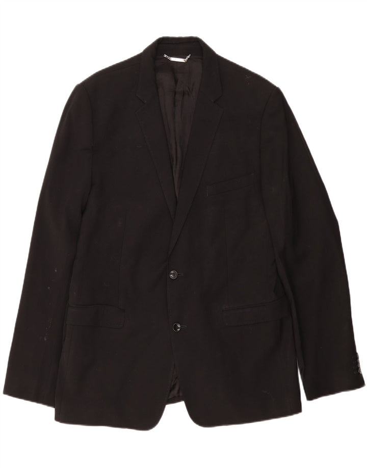 Dolce & Gabbana Herre Slim 2-knaps blazerjakke IT 54 2XL Sort Uld