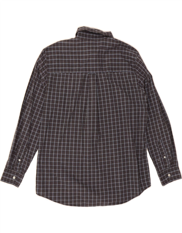 CHAPS Mens Flannel Shirt Large Black Check Cotton Vintage Chaps and Second-Hand Chaps from Messina Hembry 