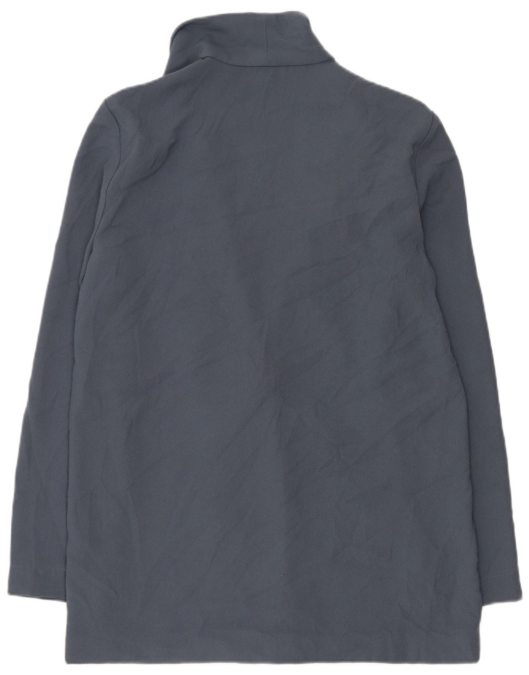 Topshop Dame Double Breasted Blazer Jacket UK 10 Small Blue Polyester