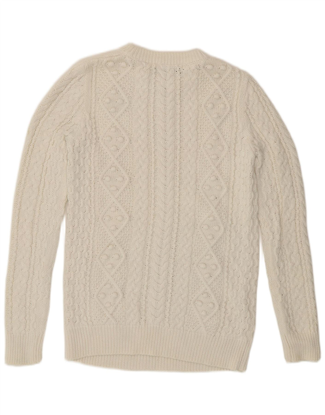 Zara Dame Boat Neck Jumper Sweater UK 10 Small White