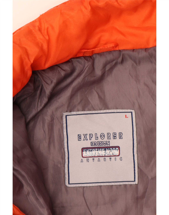 Explorer Herre Grafisk Skijakke UK 40 Large Orange