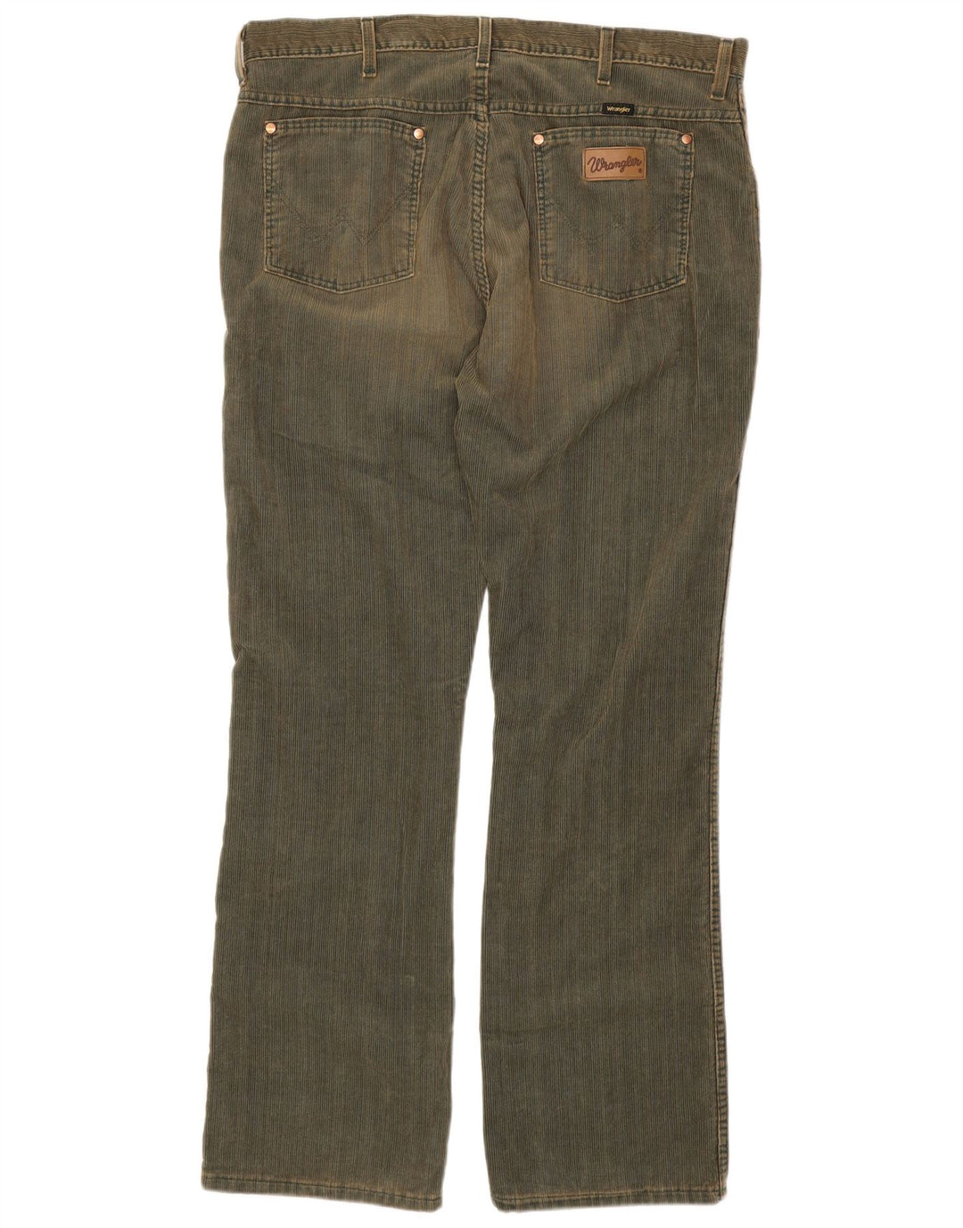 WRANGLER Herre Bootcut Corduroy Bukser W38 L34 Khaki Bomuld