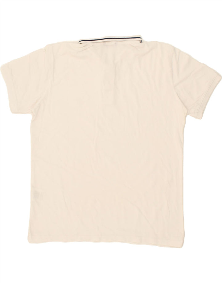 CARRERA Mens Polo Shirt Large White Cotton Vintage Carrera and Second-Hand Carrera from Messina Hembry 