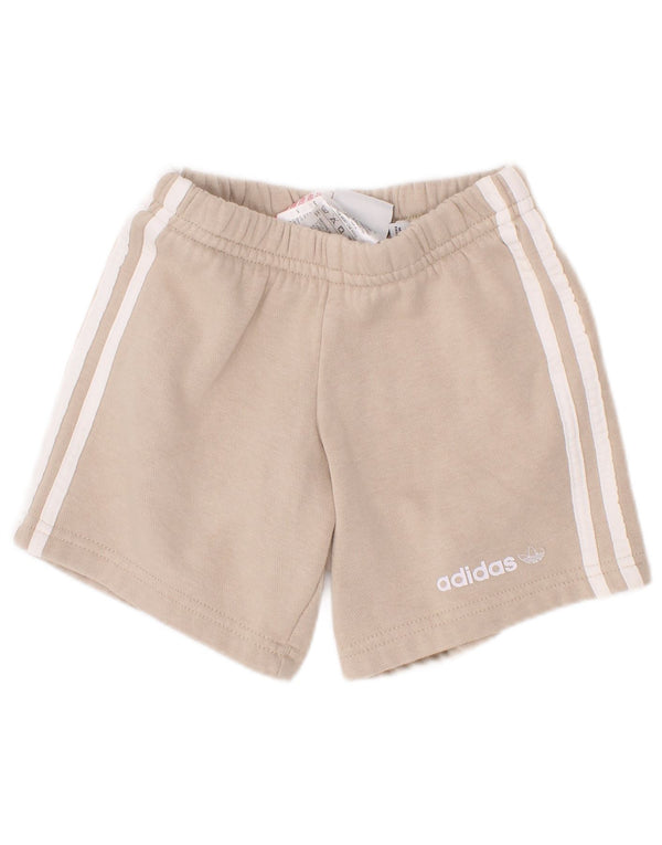 Adidas Baby Boys Sportsshorts 18-24 Måneder Beige Bomuld