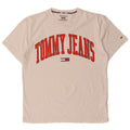 Tommy Hilfiger Herre Regular Fit Grafisk T-Shirt Top Medium Hvid Bomuld