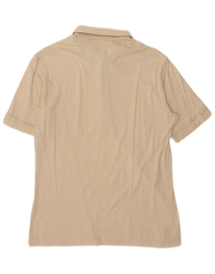 Vintage herre poloshirt IT 46 Small Beige