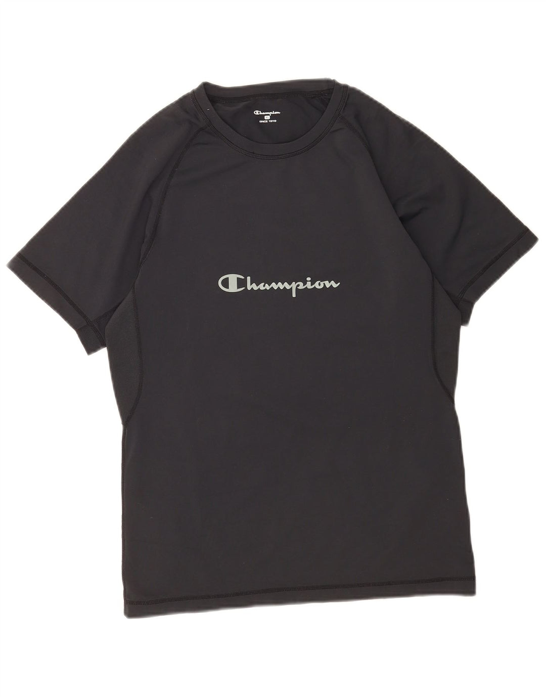 Champion Herre Grafisk T-Shirt Top XL Sort Polyamid