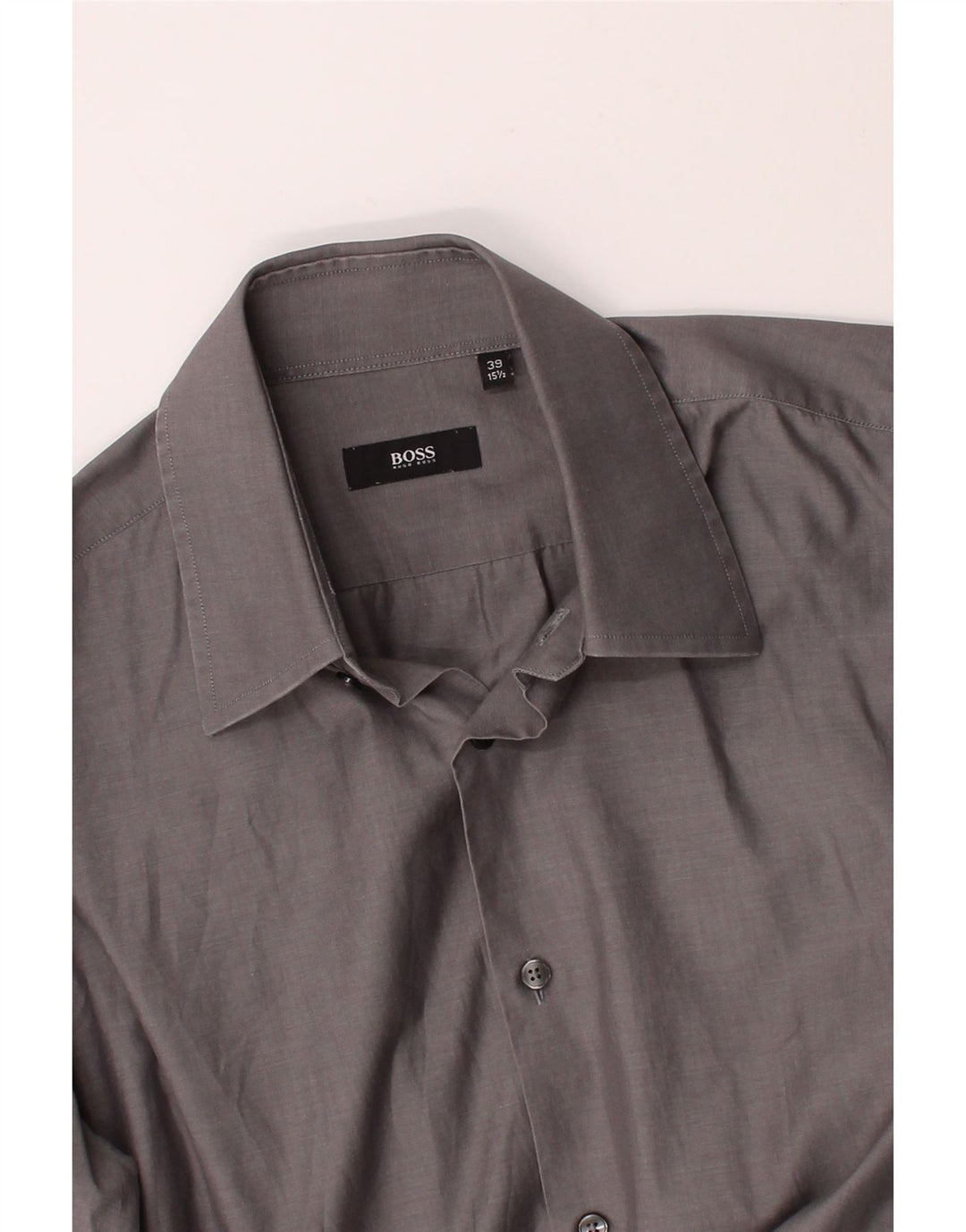 HUGO BOSS Mens Shirt Size 39 15 1/2 Medium Grey Vintage Hugo Boss and Second-Hand Hugo Boss from Messina Hembry 