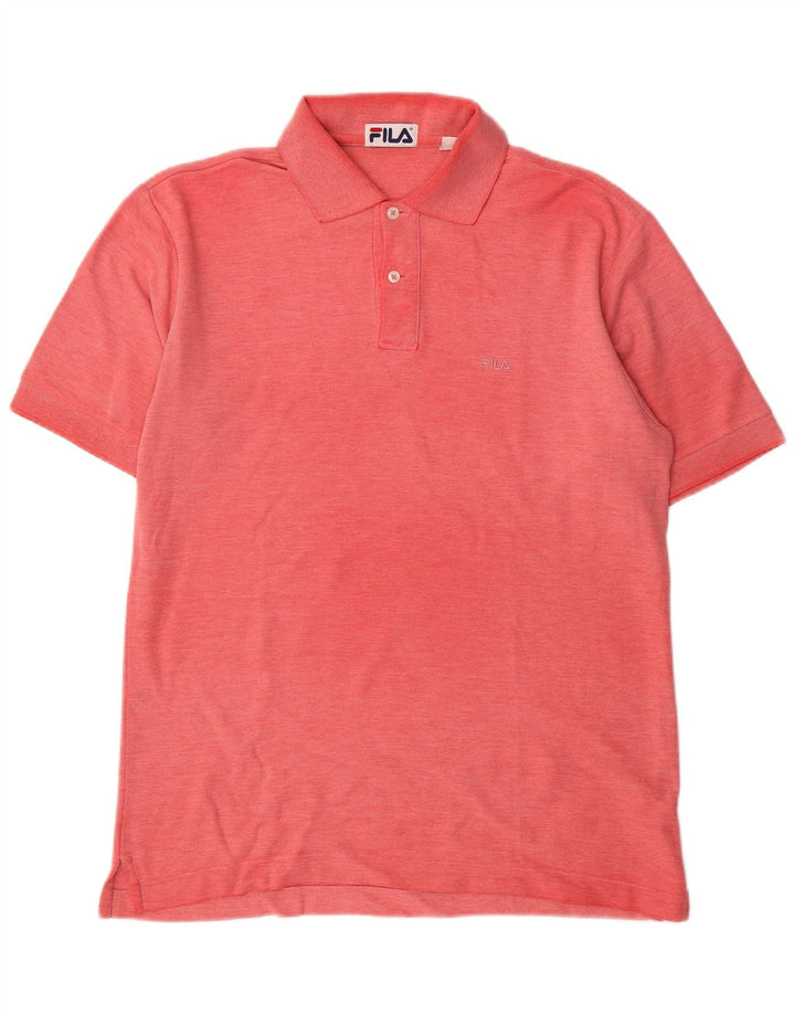 Fila Herre Polo Shirt IT 46 Lille Rød Bomuld