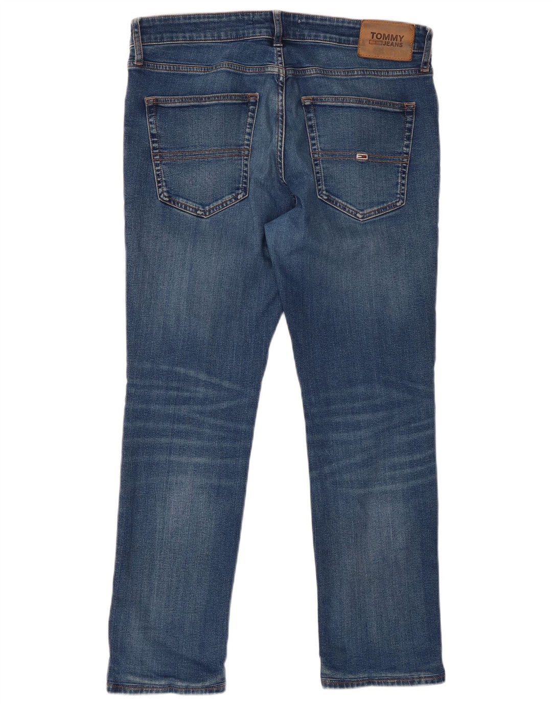 TOMMY HILFIGER Slim Jeans til mænd W34 L27 blå bomuld