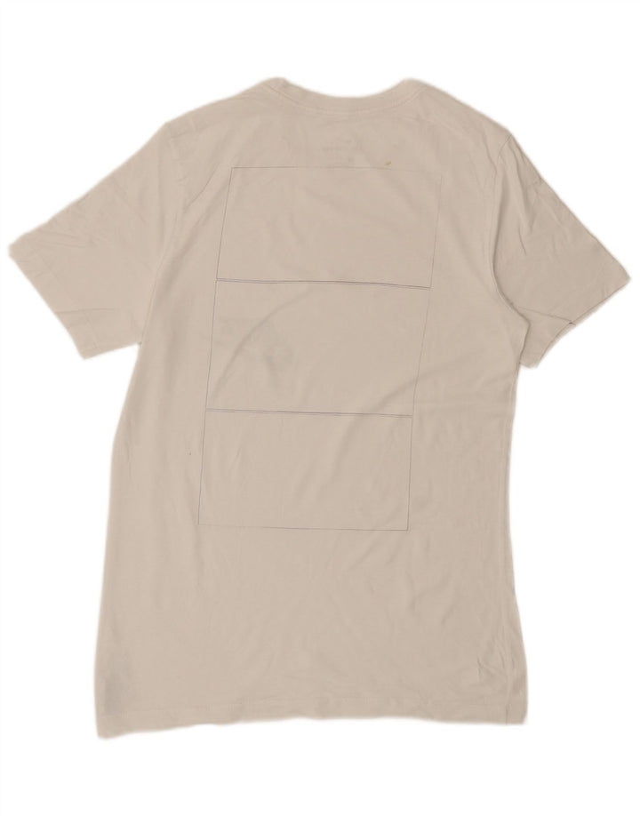 Nike Herre Air Graphic T-Shirt Top Medium Hvid Bomuld