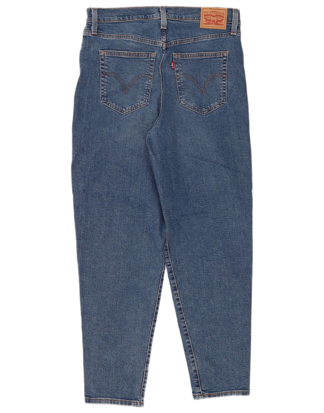 Levi's Kvinder Højtliggende Tapered Jeans W32 L29 Blå