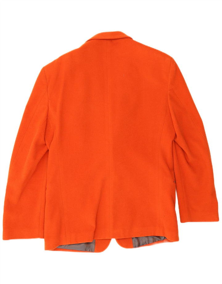 Oil Company Herre 2-knaps blazerjakke IT 48 Medium Orange Uld