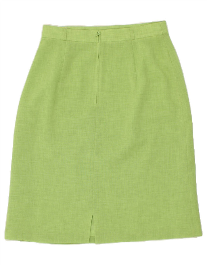 GERRY WEBER Womens A-Line Skirt UK 12 Medium W28 Green Polyester Vintage Gerry Weber and Second-Hand Gerry Weber from Messina Hembry 