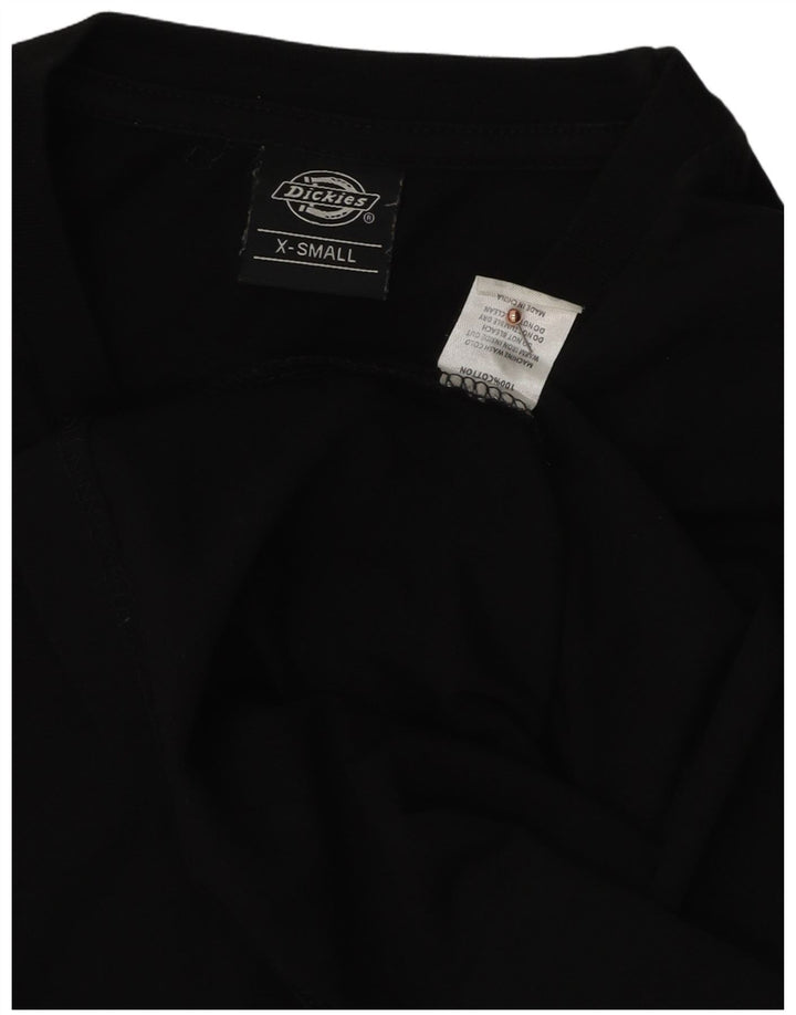 DICKIES Mens Graphic T-Shirt Top XS Black Cotton