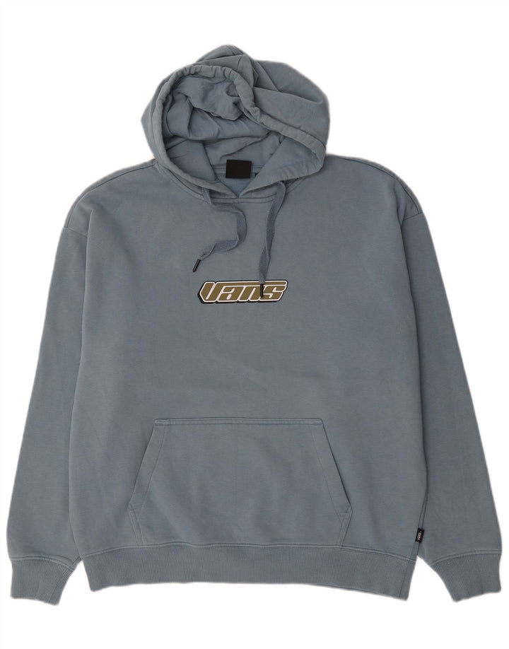 Vans Herre Grafisk Loose Fit Hættetrøje Jumper Medium Blue Bomuld