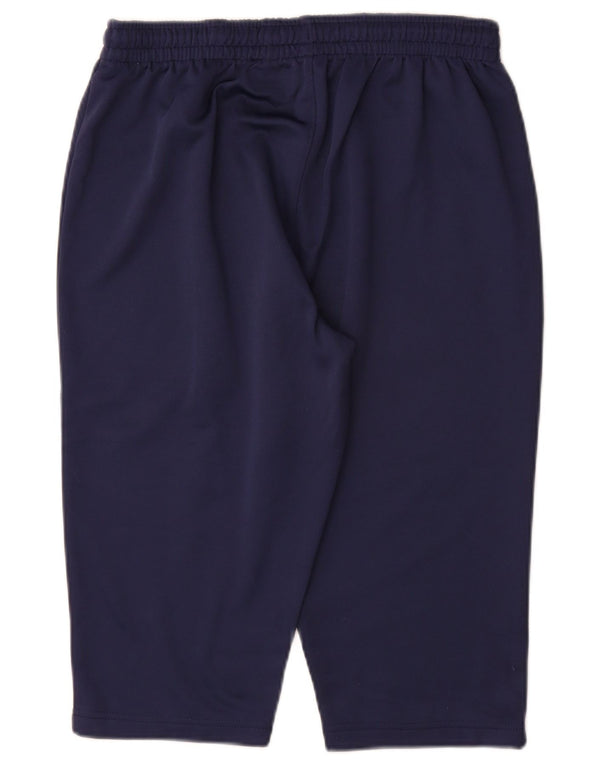 Kappa Herre Sambenedettese Graphic Bermuda Sport Shorts Large Navy Blue
