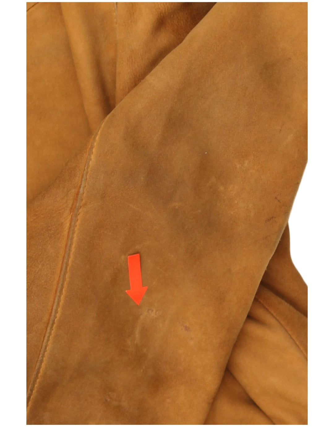 Vintage herre ruskindsjakke UK 40 Stor brunt læder