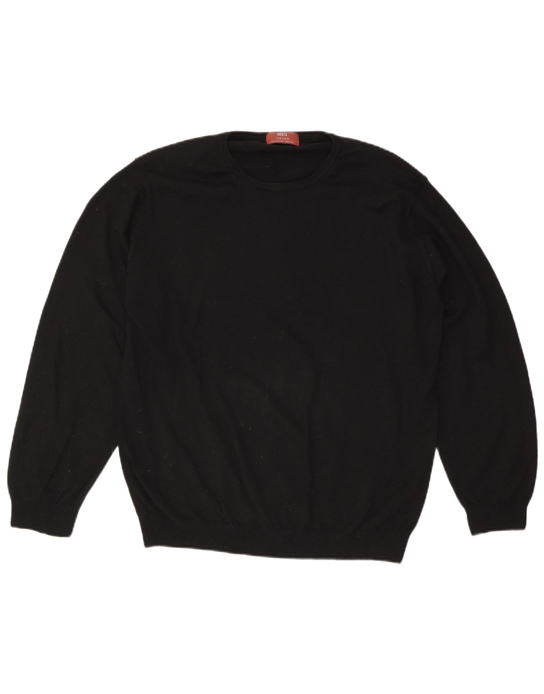 Marks & Spencer Herre sweater med rund hals, stor sort uld