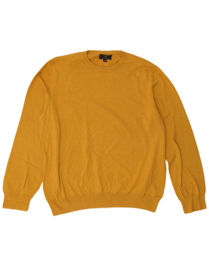 Marks & Spencer Herre sweater med rund hals 2XL gul
