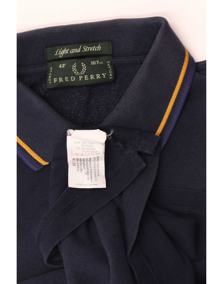 Fred Perry Herre let og stræk poloshirt Medium marineblå bomuld