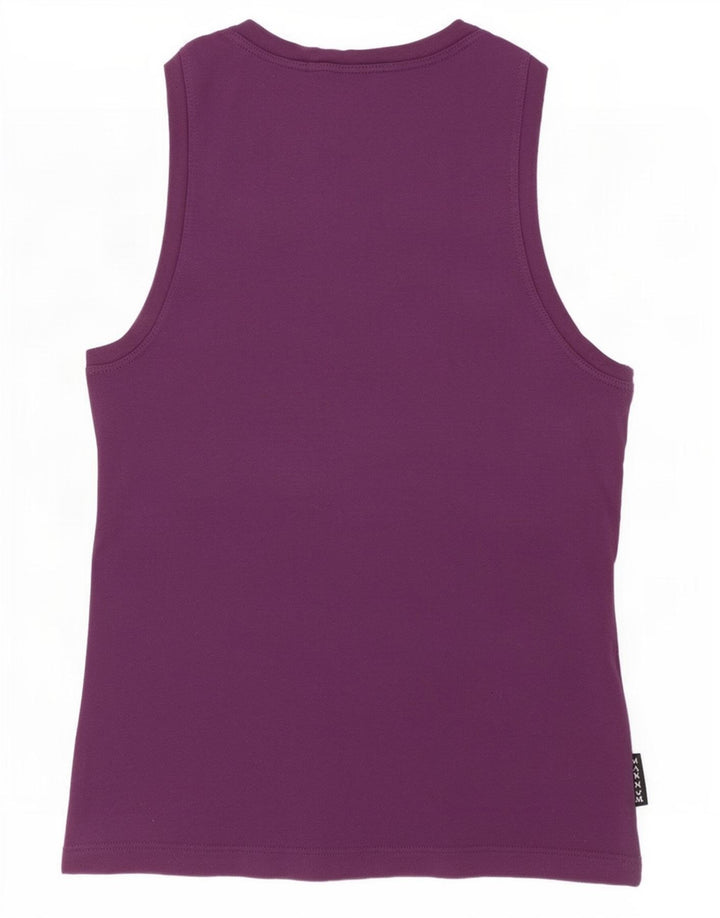 Max & Co. Dame Slim Fit Vest Top UK 12 Medium Lilla Bomuld
