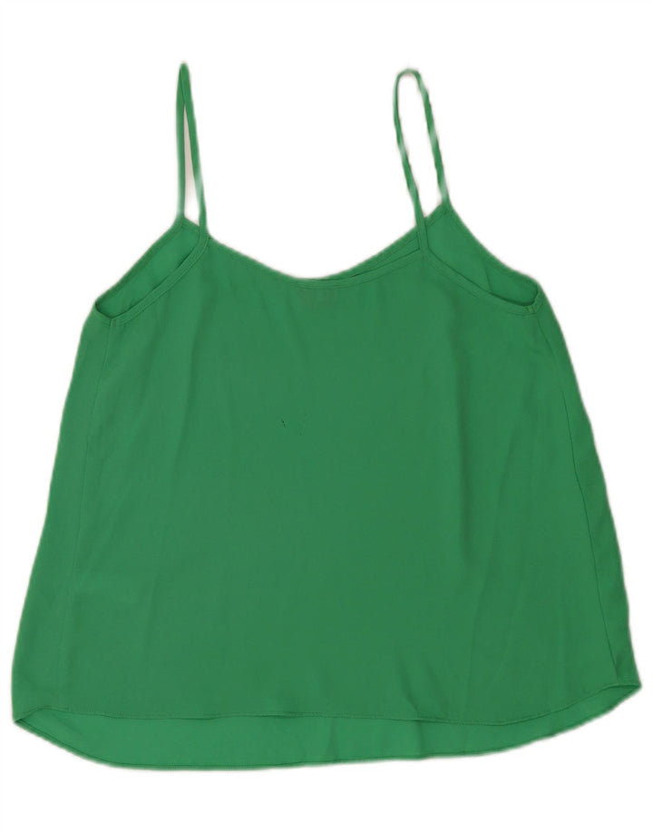 Topshop Dame Cami Top UK 10 Lille Grøn Polyester