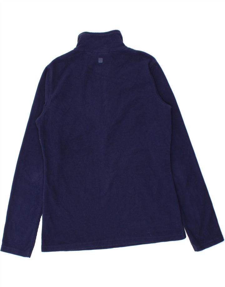 MOUNTAIN WAREHOUSE Mens Zip Neck Fleece Jumper Medium Navy Blue Polyester Vintage Mountain Warehouse and Second-Hand Mountain Warehouse from Messina Hembry 
