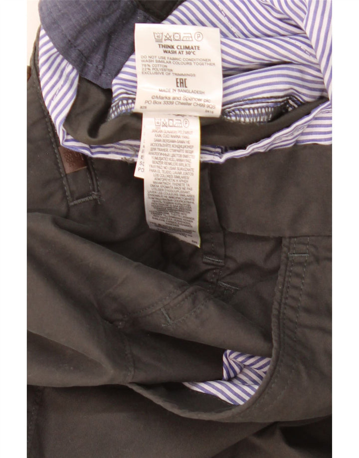 Marks & Spencer Herre Regular Fit Chinobukser W36 L29 Grå Bomuld