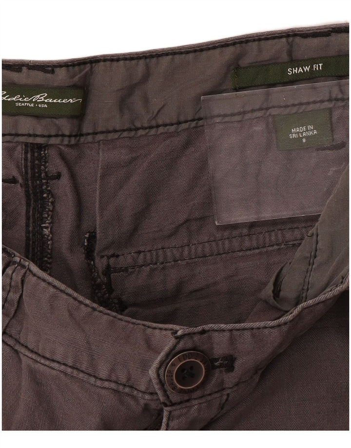 EDDIE BAUER lige croppede bukser til kvinder US 8 Medium W32 L23 Grå