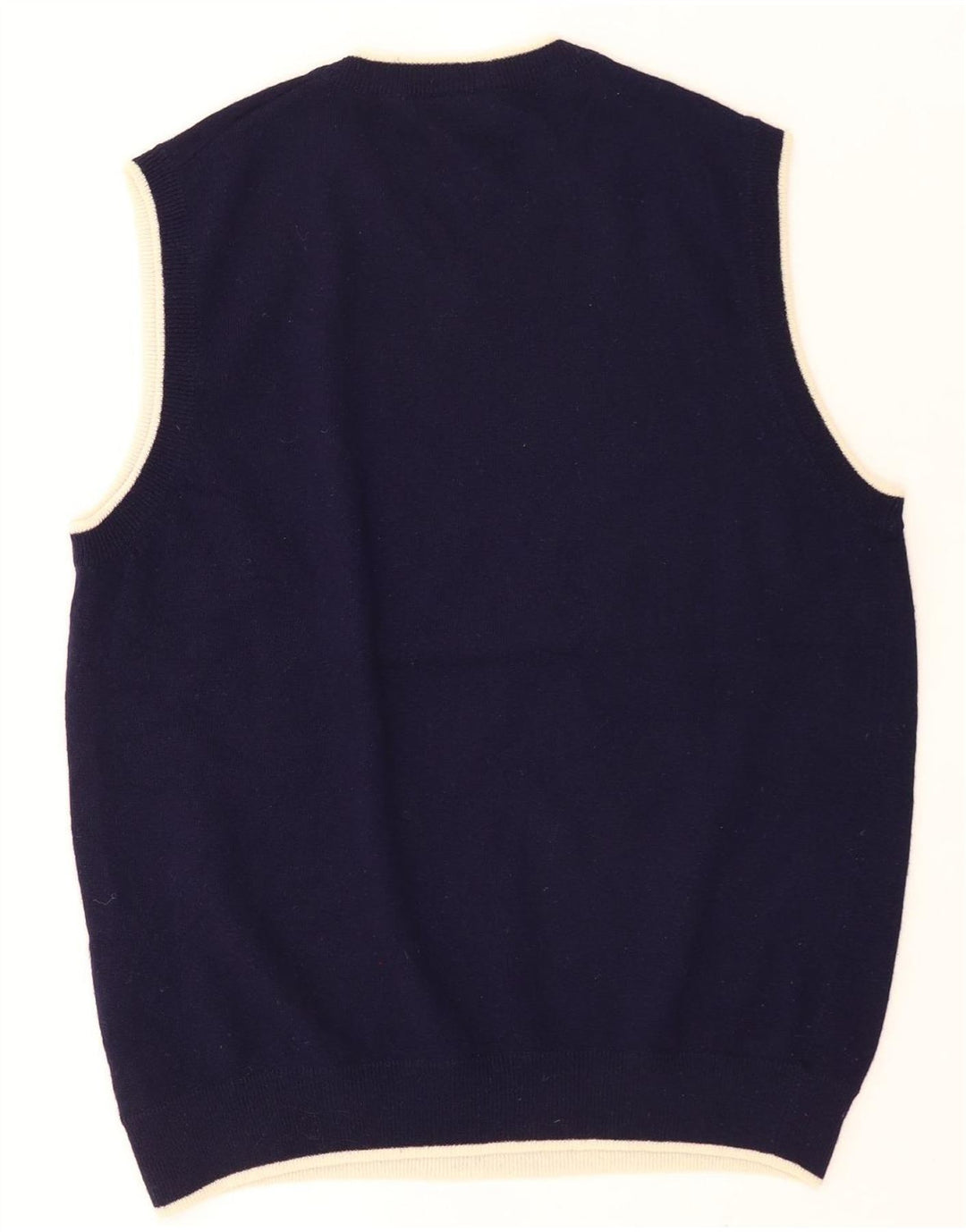 Belfe Herrevest Tank Top UK 40 Medium Navy Blue Lammeuld