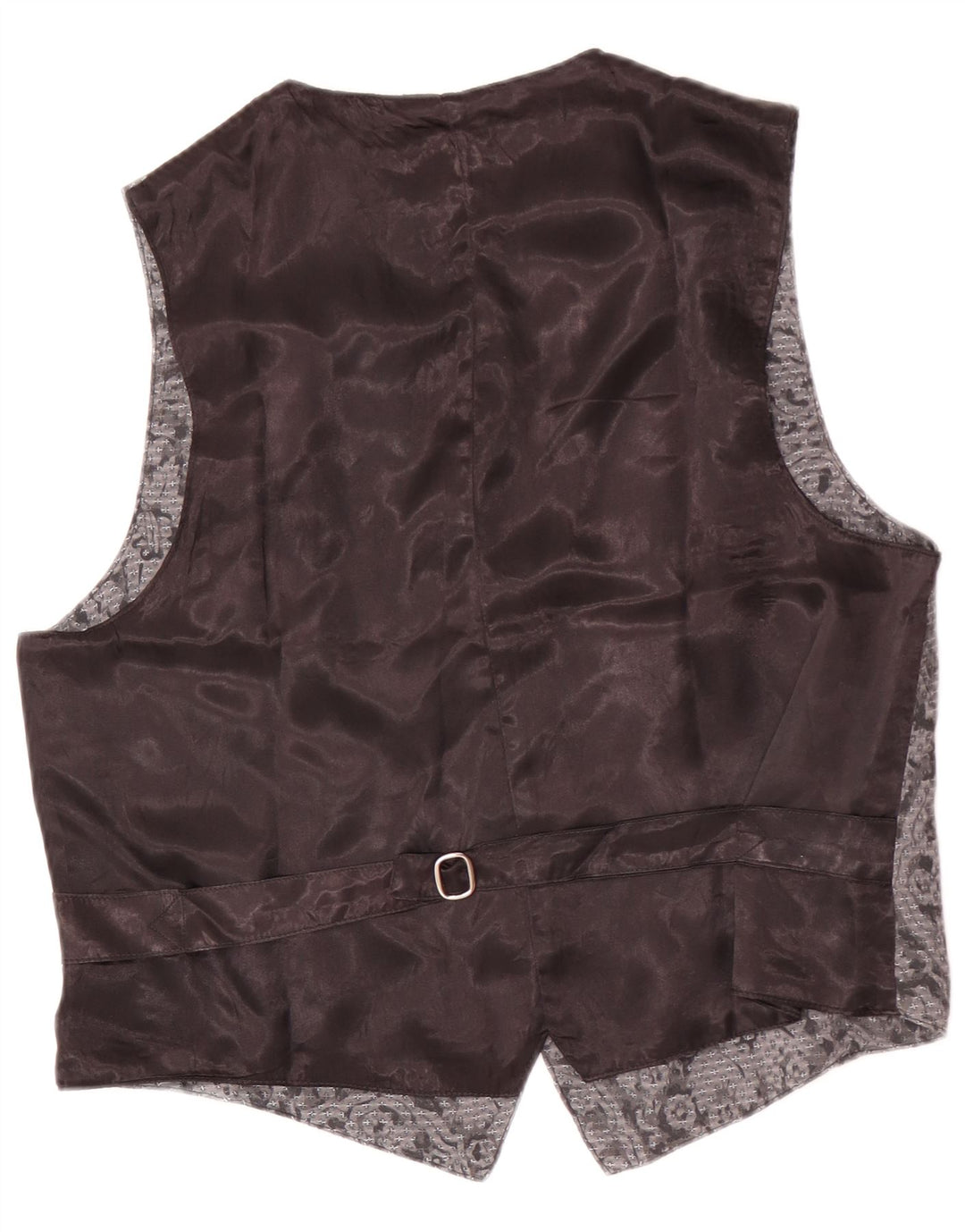 Vintage vest til mænd, stor grå blomster