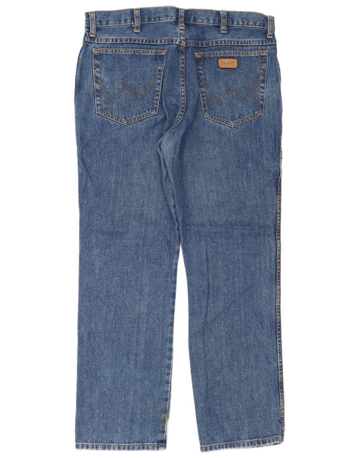 Wrangler Herre Texas Regular Straight Jeans W36 L30 Blue Cotton