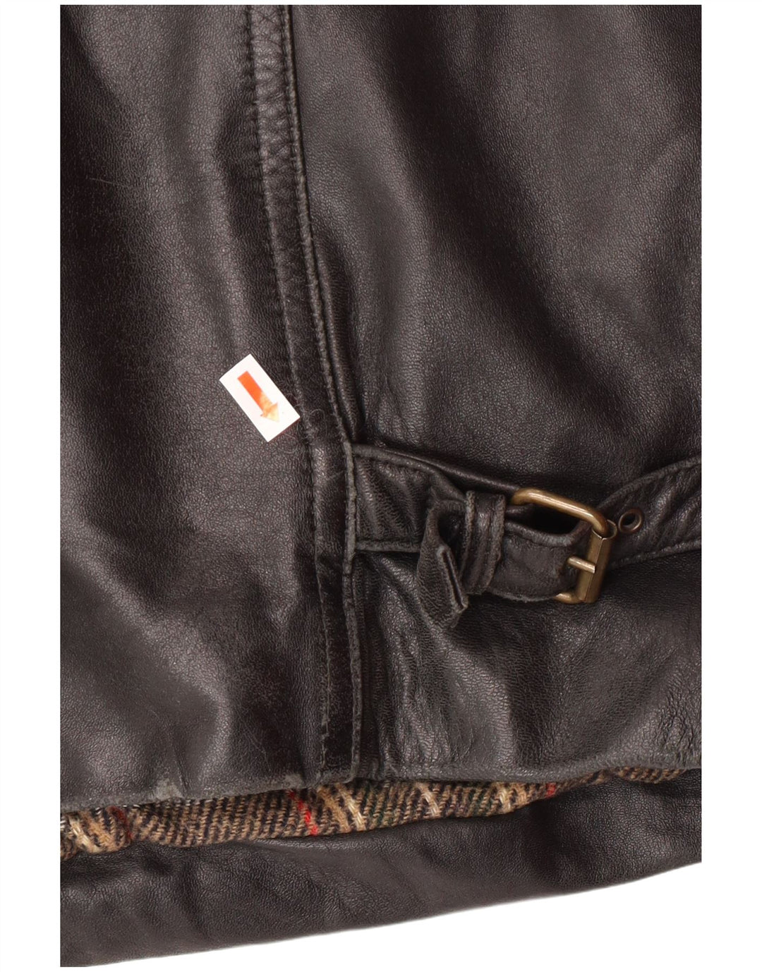 VINTAGE Herre Læderjakke IT 54 2XL Sort Læder