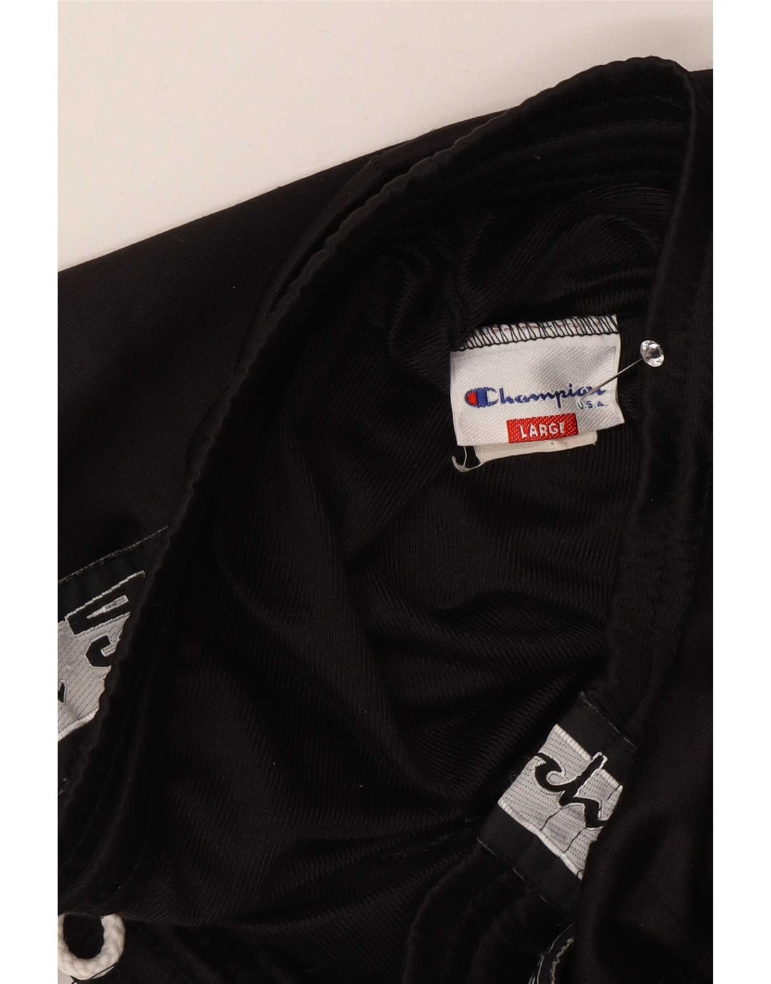 Champion Herre grafisk træningsdragt Bukser Large Black Colourblock Polyester