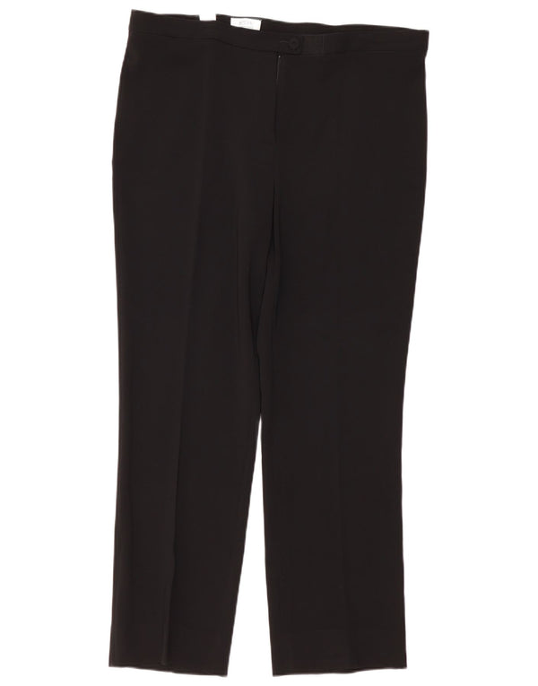 Moschino lige jakkesæt til kvinder bukser UK 16 Large W38 L30 Black Rayon